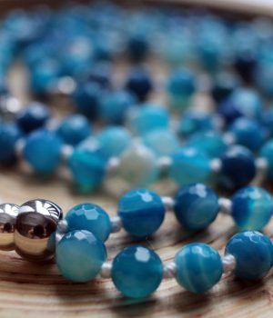 Mala Agata blu striata
